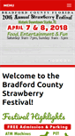 Mobile Screenshot of bradfordcountystrawberryfestival.com